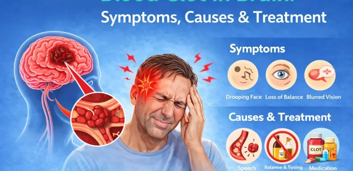 Blood Clotin Brain Symptoms Causes and Treatment