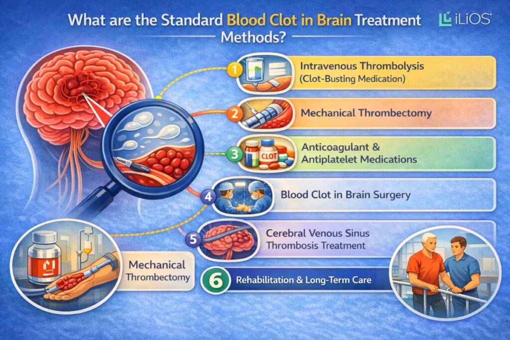 What are the Standard Blood Clot In Brain Treatment Methods